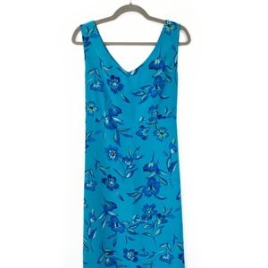 New York & Company Blue Floral Dress